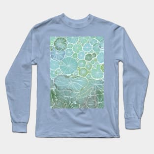 Water Lily Leafs Long Sleeve T-Shirt